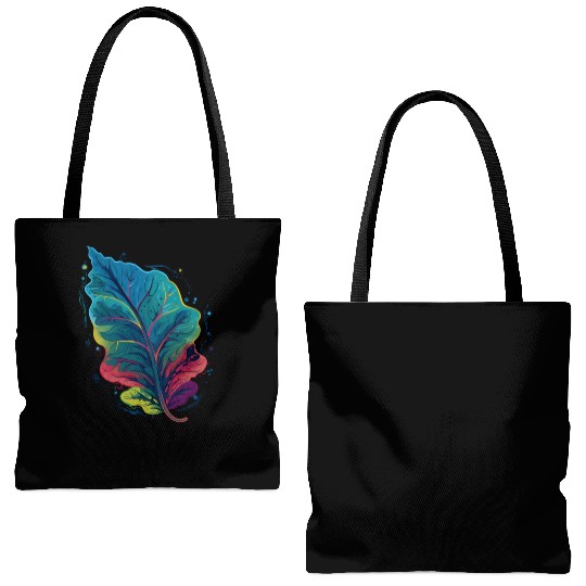 Colorful Leaf Autumn Fall Leaves Foliage Plant Tote Bags (AOP)