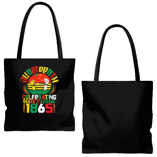 Juneteenth black freedom 1865 Apparel Tote Bags (AOP)