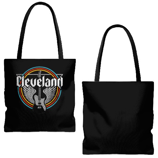 Cleveland Ohio Rock Music Tote Bags (AOP)