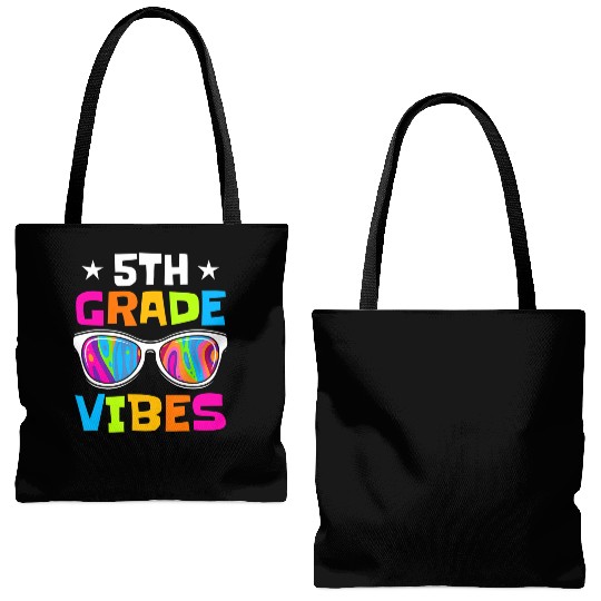 5th Grade Vibes Sunglasses Back To School Tote Bags (AOP)