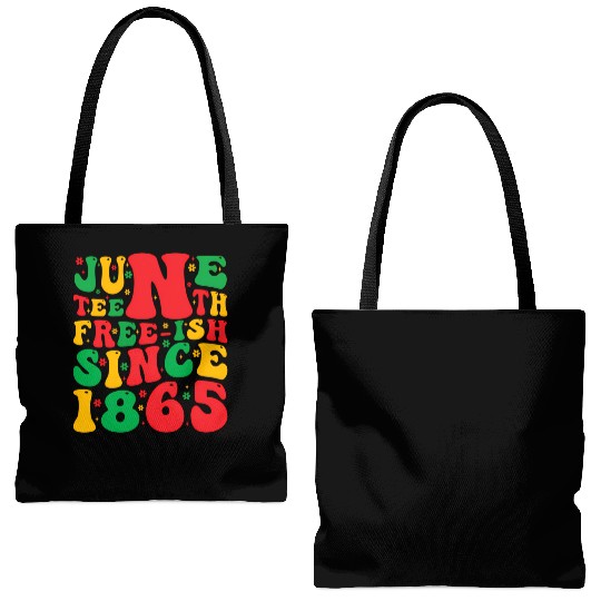 2023 Juneteenth Since 1865 Black African American Tote Bags (AOP)