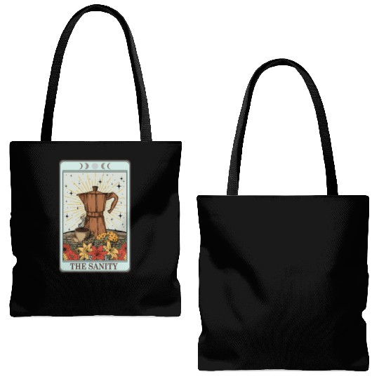 Coffee Tarot Card The Sanity Tote Bags (AOP)