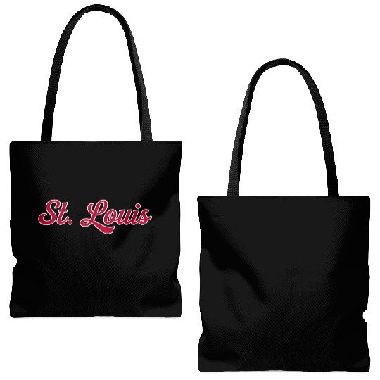 St Louis 1970S Wordmark Script Tote Bags (AOP)