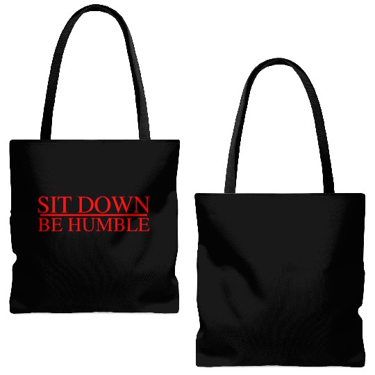 Sit Down Be Humble Rap Concert Tote Bags (AOP)