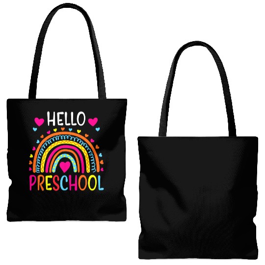 Hello Preschool Back To School Pre-K Teacher Tote Bags (AOP)