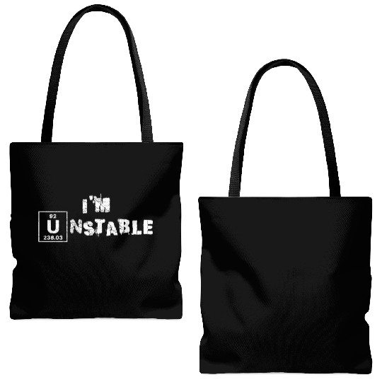 Unstable Nuclear Physics Chemistry Science Uranium Tote Bags (AOP)
