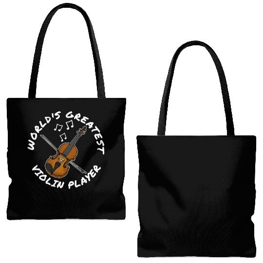 World s Greatest Violin Player Violinist String Tote Bags (AOP)