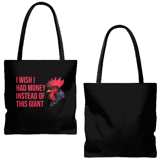 I Wish I Had Money Instead of This Giant Cock Tote Bags (AOP)