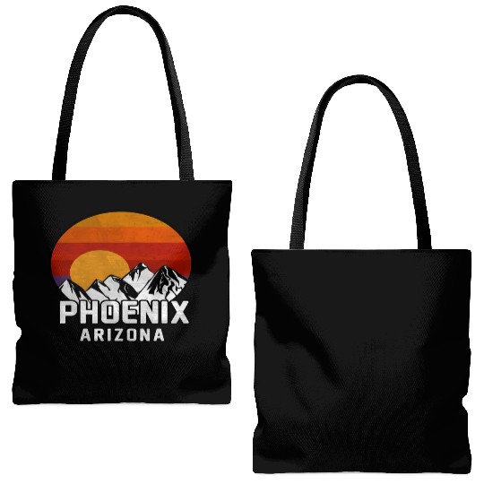 Phoenix Arizonna Mountain Sunset Tote Bags (AOP)