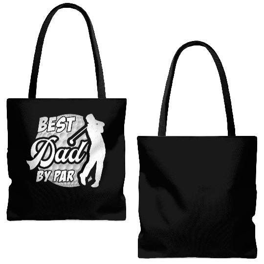 Best Dad By Par Golf Lover Father s Day Tote Bags (AOP)