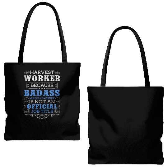 Harvest Agriculture Tractor Farmer Tote Bags (AOP)