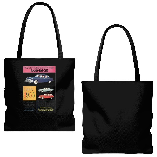 STUDEBAKER PACKARD 1950s AD PRESIDENT COMMANDER Tote Bags (AOP)