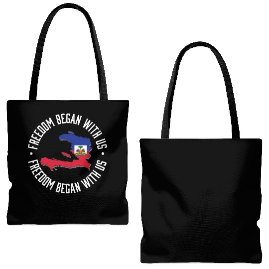 Freedom Began With Us Haiti Heritage Month Tote Bags (AOP)