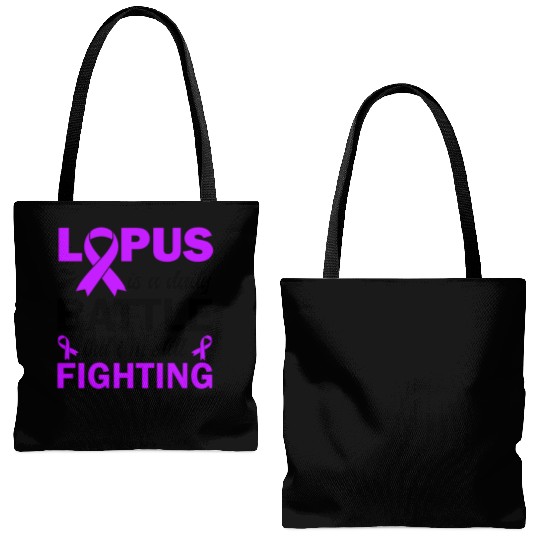 Lupus Is A Daily Battle But I'm Still Fighting Tote Bags (AOP)