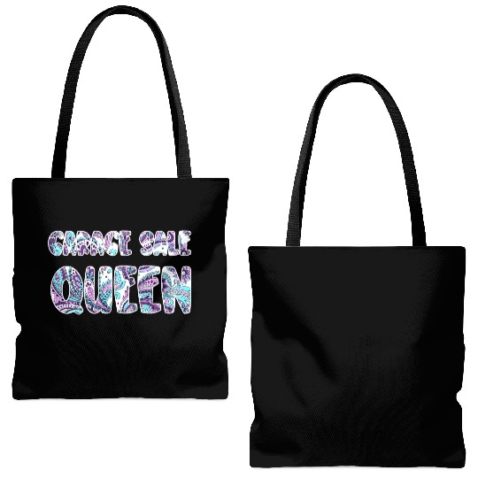 Garage Sale Queen paisley Tote Bags (AOP)