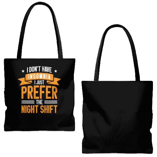 Night Shift Worker Graveyard Duty Tote Bags (AOP)