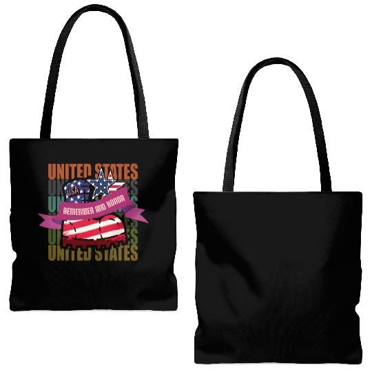 God bless America the land of the free Tote Bags (AOP)