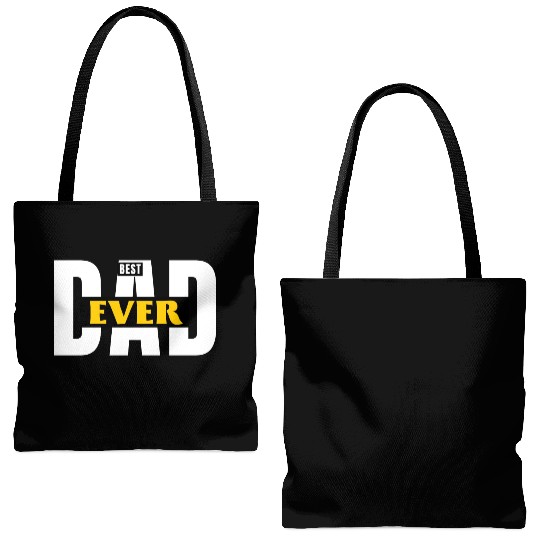 BEST DAD EVER Tote Bags (AOP)