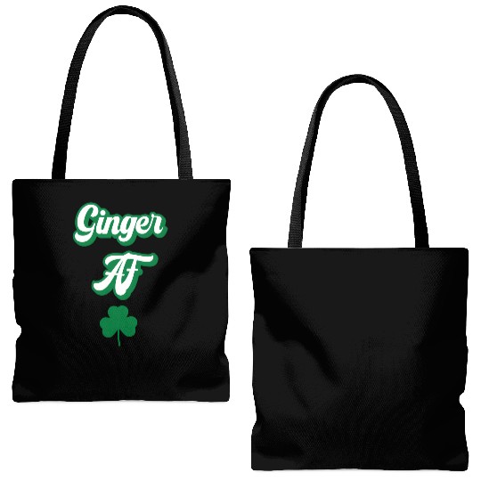 Ginger Af St Patric Day Drinking For Redhead St Tote Bags (AOP)