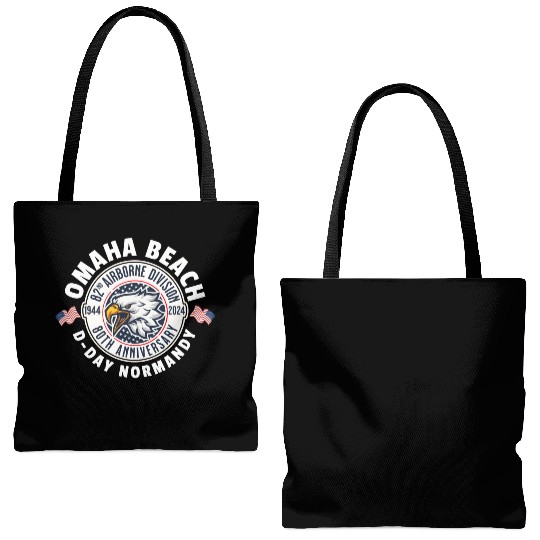 Omaha Beach airborne division 80th anniversary Tote Bags (AOP)