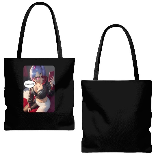 Cyberpunk Waifu Influencer Design 4 Tote Bags (AOP)