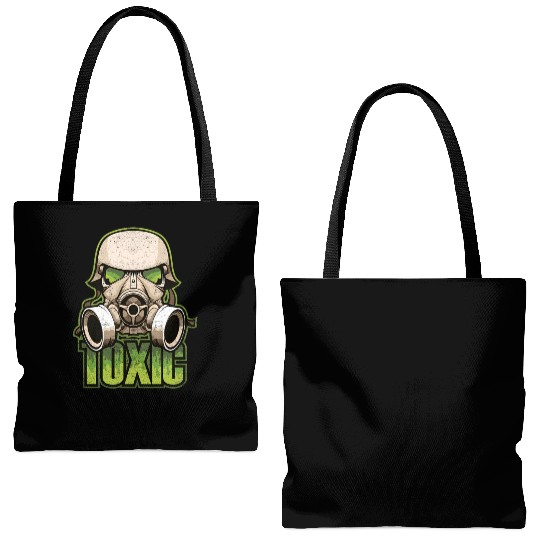 Toxic Green Military And Safety Gas Tote Bags (AOP)
