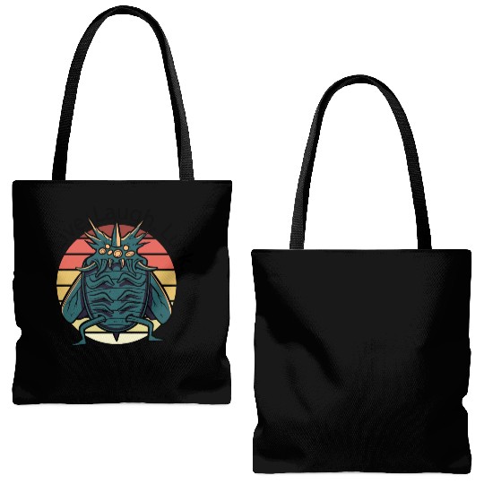Live Laugh Lurk Tote Bags (AOP)