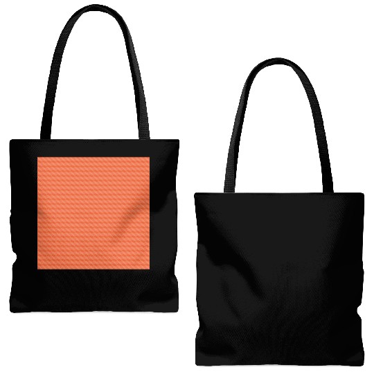 Retro Orange Geometric Pattern Tote Bags (AOP)