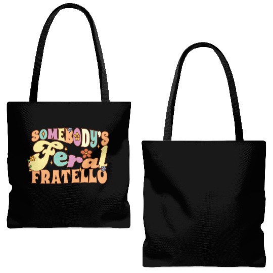Somebody's Feral Brother Italian Brother Wild Tote Bags (AOP)