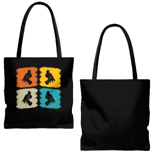 Falconry Bird Falcon Hunting Falconer Tote Bags (AOP)
