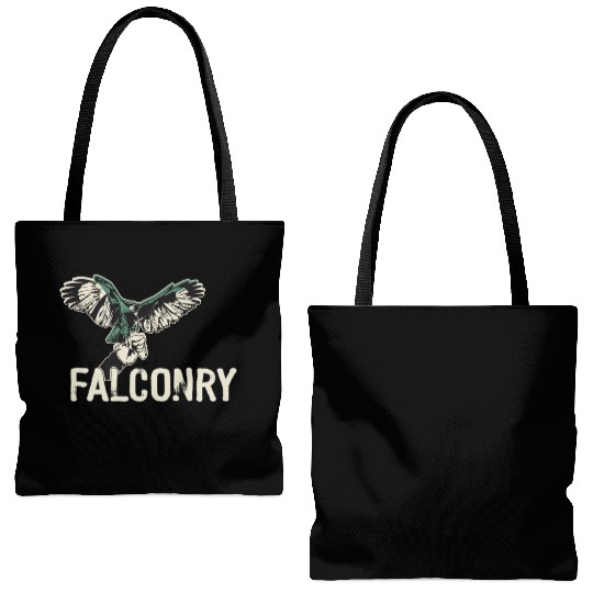 Falconry Bird Falcon Hunting Falconer Tote Bags (AOP)
