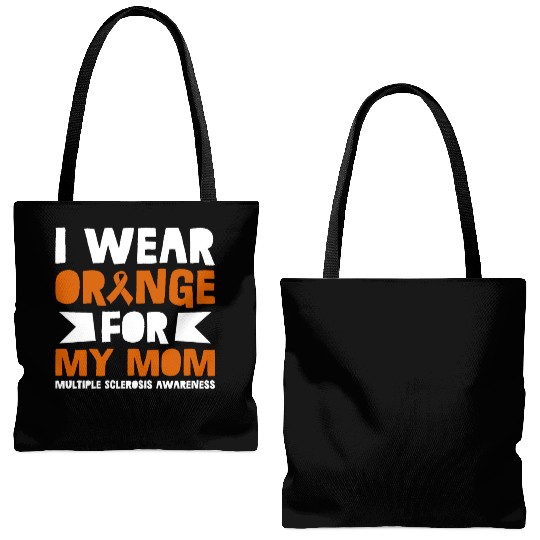 I Wear Orange For My Mom Multiples Sclerosis Tote Bags (AOP)