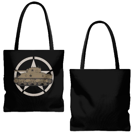 M4 Sherman | World War 2 Vehicle Tote Bags (AOP)