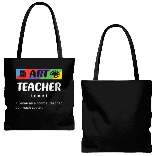 Art Teacher 70s Tote Bags (AOP)