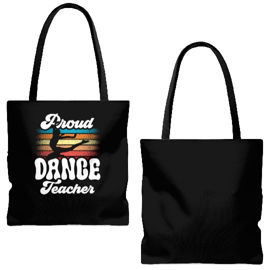 Proud Dance Teacher Teach Dancing Class Dancer Tote Bags (AOP)