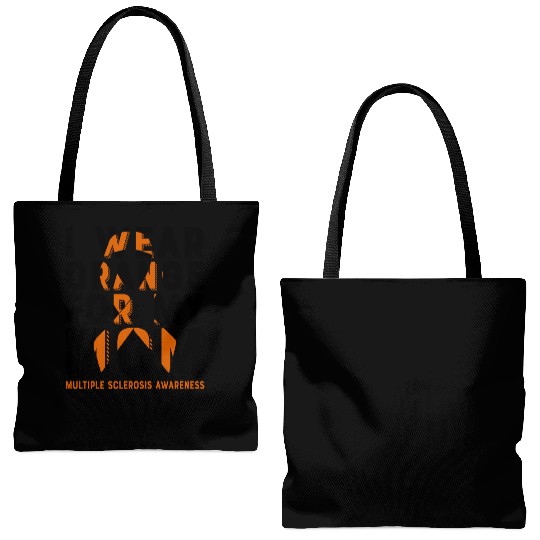I Wear Orange For My Mom Multiples Sclerosis Tote Bags (AOP)