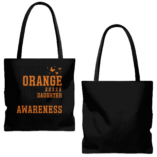 I Wear Orange For My Daughter Multiples Sclerosis Tote Bags (AOP)