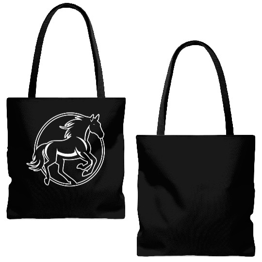 Horse Equine Pony Tote Bags (AOP)