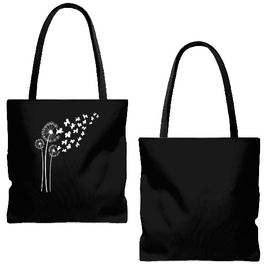Bichon Frise Dandelion Flower For Dandelions Tote Bags (AOP)