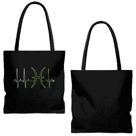 Pisces Astrology Sign Hebeat February March Tote Bags (AOP)