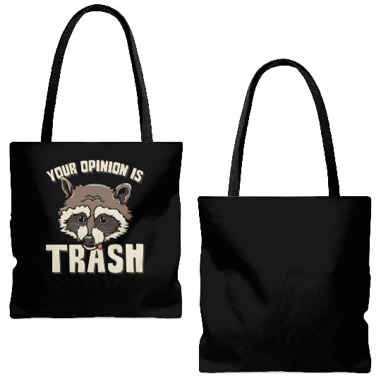 Raccoon Trash Panda Meme Garbage Humor Tote Bags (AOP)