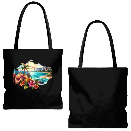 Tropical Paradise Tote Bags (AOP)