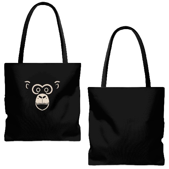 monkey face Tote Bags (AOP)