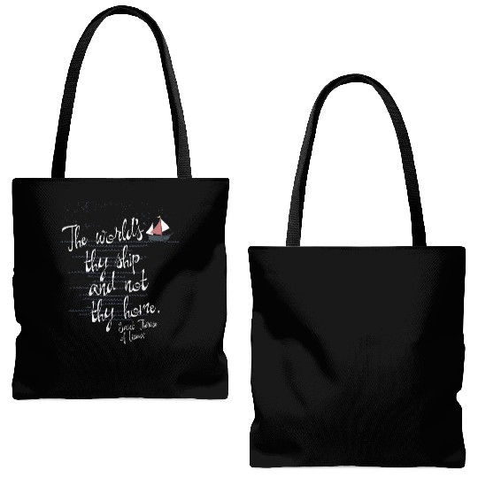 St Therese Of Lisieux Quote Catholic For B Tote Bags (AOP)