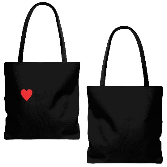 I Love Lamp Tote Bags (AOP)