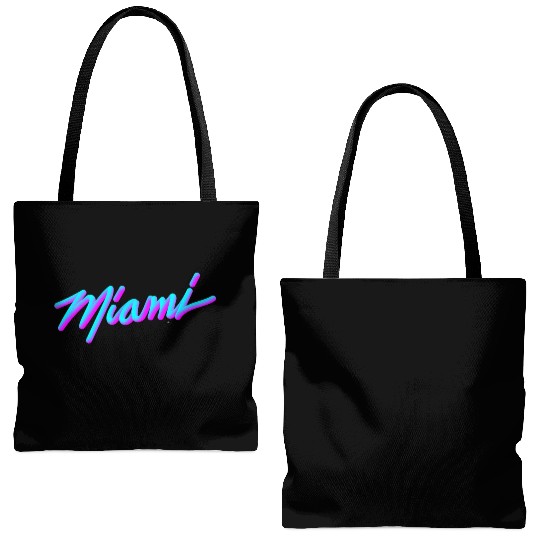Miami Vaperwave Synthwave 80S Style Tote Bags (AOP)