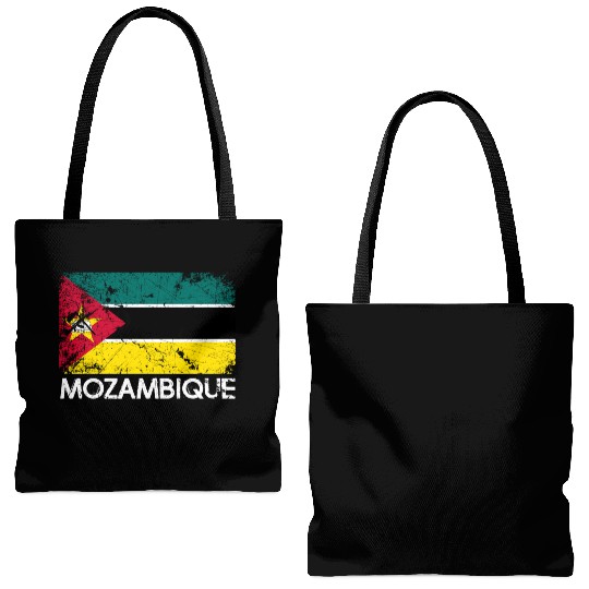 Mozambican Flag Made In Mozambique Tote Bags (AOP)