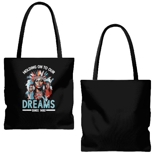 Aboriginal Indians Indigenous Native American Day Tote Bags (AOP)