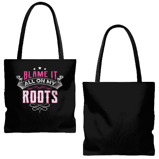 Blame It All On My Roots Tote Bags (AOP)
