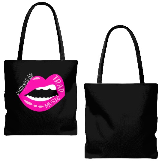Trap Music For Rap Hip Hop Techno Edm R B Tote Bags (AOP)